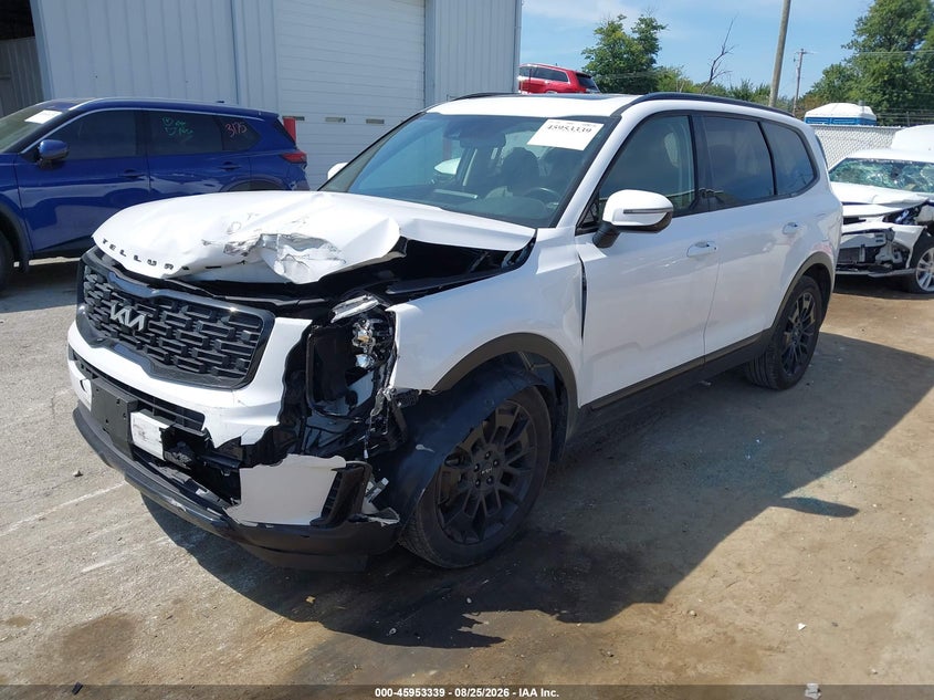 2022 Kia Telluride Ex, Front End, IAAI, VIN 5XYP3DHC7NG204016 — photo 2
