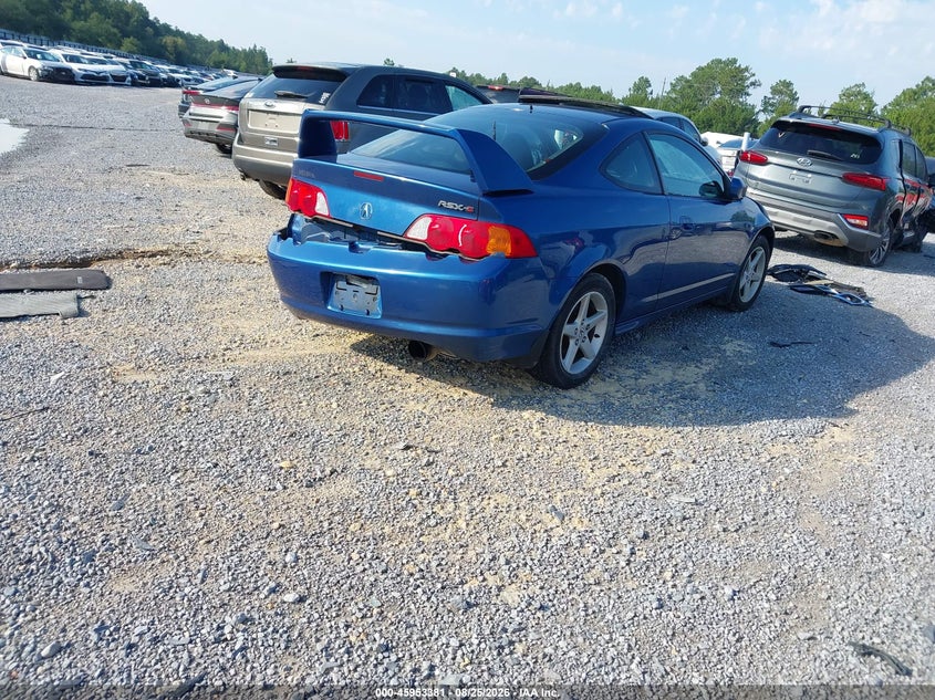 ACURA RSX 2002 VIN JH4DC53082C041221