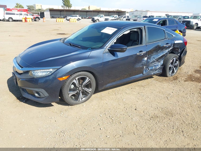 2016 Honda Civic, Левый бок, IAAI, VIN 19XFC1F98GE221179 — фото 2