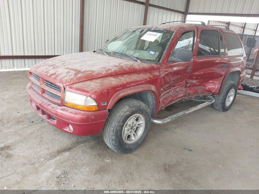 1999 Dodge Durango, Левый бок, IAAI, VIN 1B4HS28Z8XF539806 — фото 2