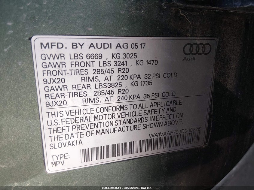 2018 AUDI Q7 3.0T PREMIUM · Фото 9