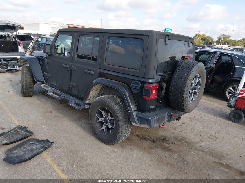 Vin: 1c4hjxfg4jw318540, lot: 46452743, jeep wrangler unlimited rubicon 4x4 20183