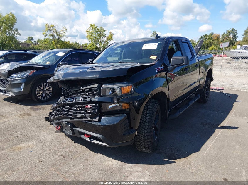 2020 Chevrolet Silverado 1500 4Wd Standard Bed Custom Trail Boss, Front End, IAAI, VIN 1GCRYCEF6LZ120173 — photo 2