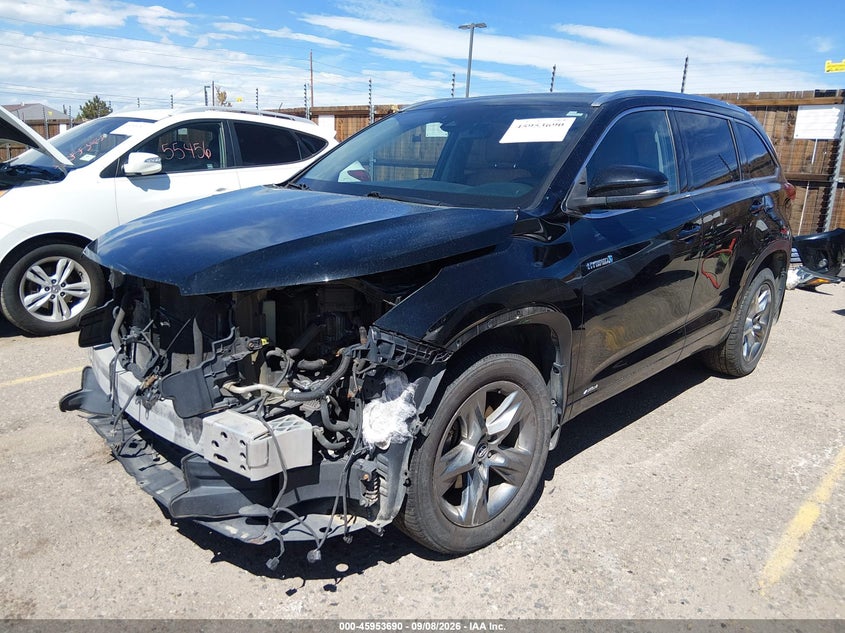 Vin: 5tddgrfh3hs034358, lot: 46452904, toyota highlander hybrid limited platinum 20172
