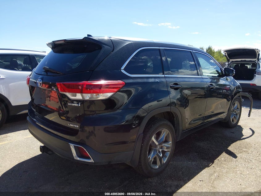 Vin: 5tddgrfh3hs034358, lot: 46452904, toyota highlander hybrid limited platinum 20174