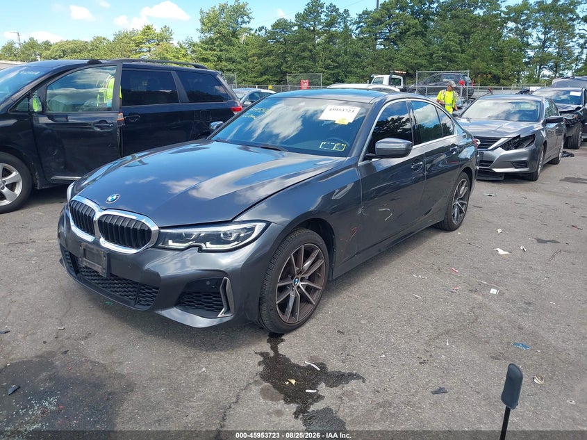 2020 BMW 3er, Затопление, IAAI, VIN 3MW5R7J07L8B19836 — фото 2