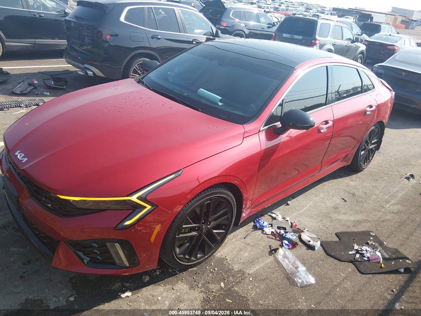 Vin: knag44j89t5421279, lot: 46452963, kia k5 gt 20262