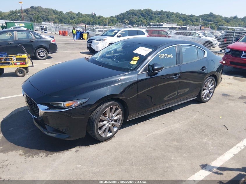 2021 Mazda 3, Front & Rear, IAAI, VIN JM1BPABL7M1331191 — photo 2