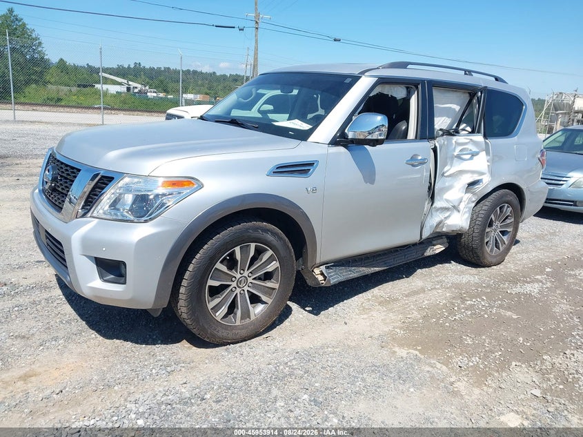 2019 Nissan Armada, Лівий бік, IAAI, VIN JN8AY2NC0K9586732 — фото 2