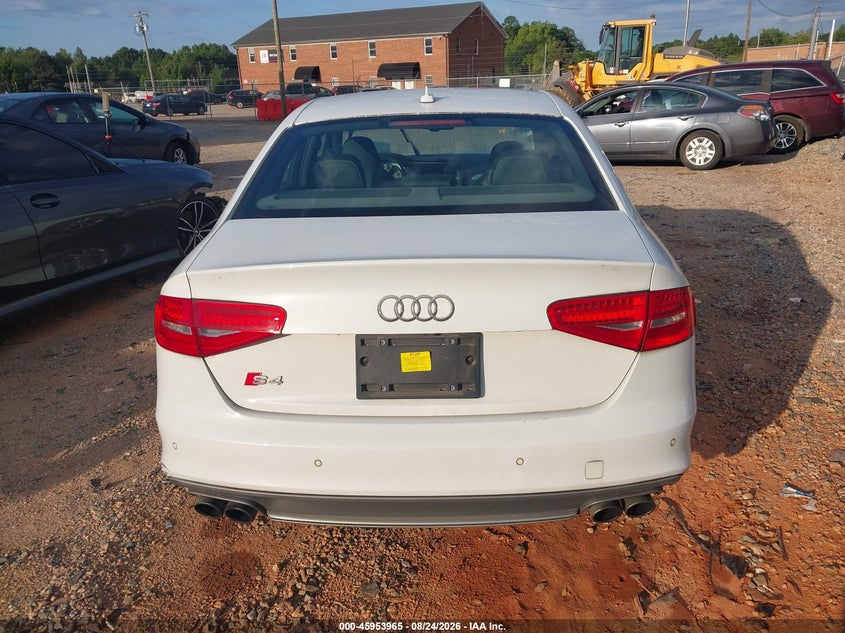 2015 AUDI S4 SEDAN 3.0L V-6 DI, DOHC, VVT, SUPERCHARGER, 333HP