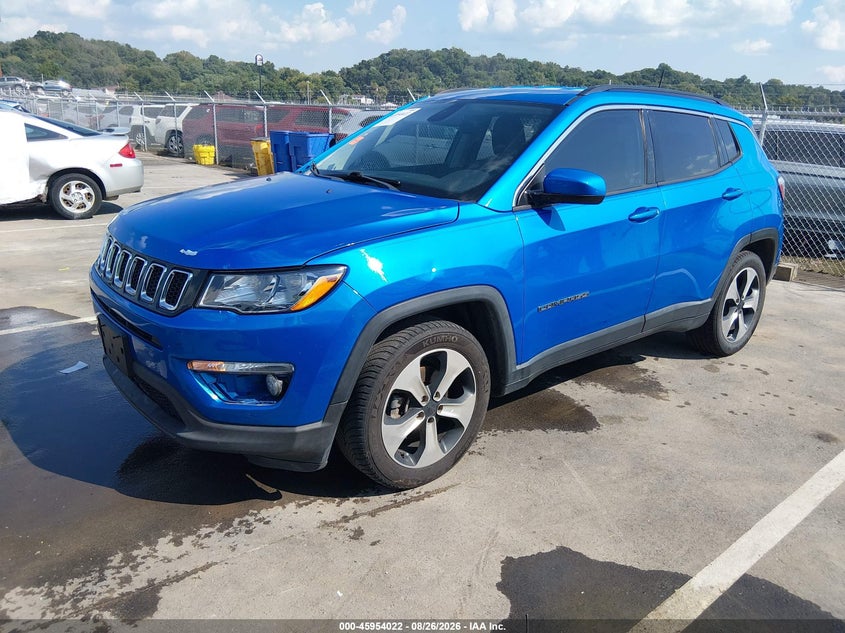 2018 Jeep Compass, Левый перёд, IAAI, VIN 3C4NJCBB9JT134139 — фото 2