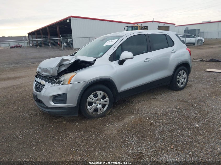 2016 Chevrolet Trax, Удар спереди, IAAI, VIN KL7CJKSB4GB760707 — фото 2