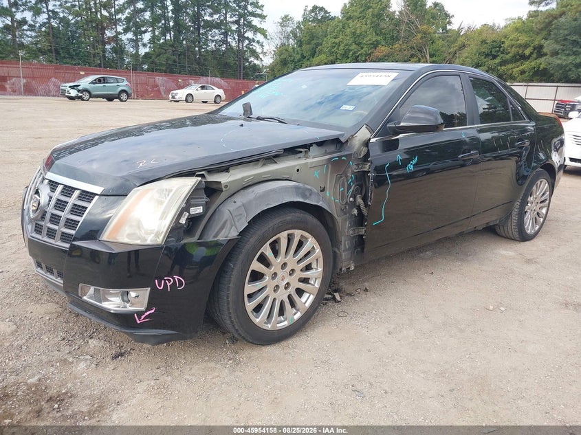 2012 Cadillac CTS, Перёд и зад, IAAI, VIN 1G6DP5E3XC0103172 — фото 2