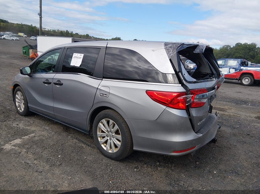 Vin: 5fnrl6h2xjb100066, lot: 46453383, honda odyssey lx 20183