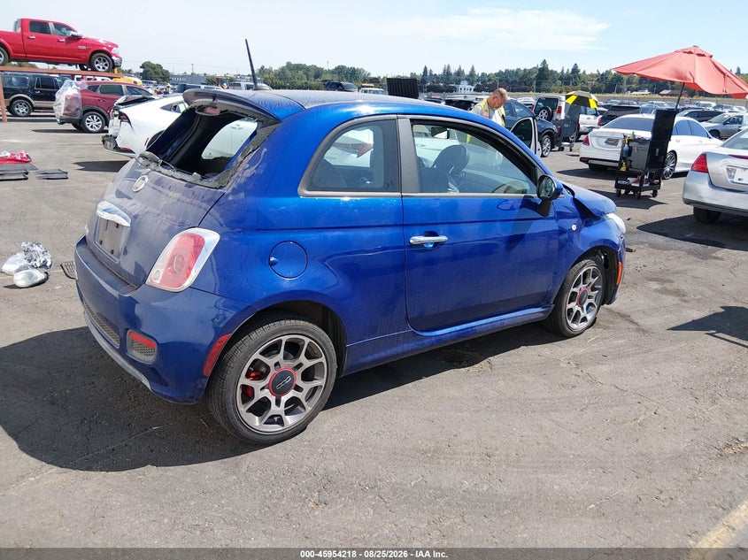 Vin: 3c3cffbr8dt594344, lot: 46453432, fiat 500 sport 20134