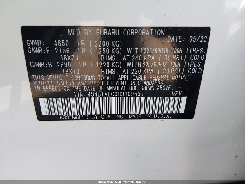 2024 SUBARU OUTBACK ONYX EDITION · Фото 9