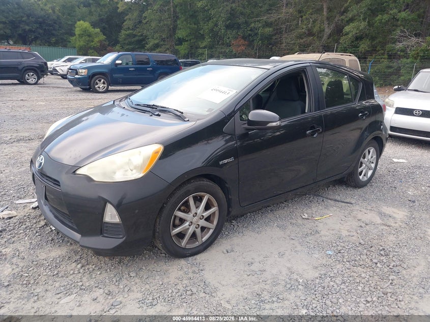2012 TOYOTA PRIUS C HATCHBACK 1.5L I-4 DOHC, VVT, 73HP