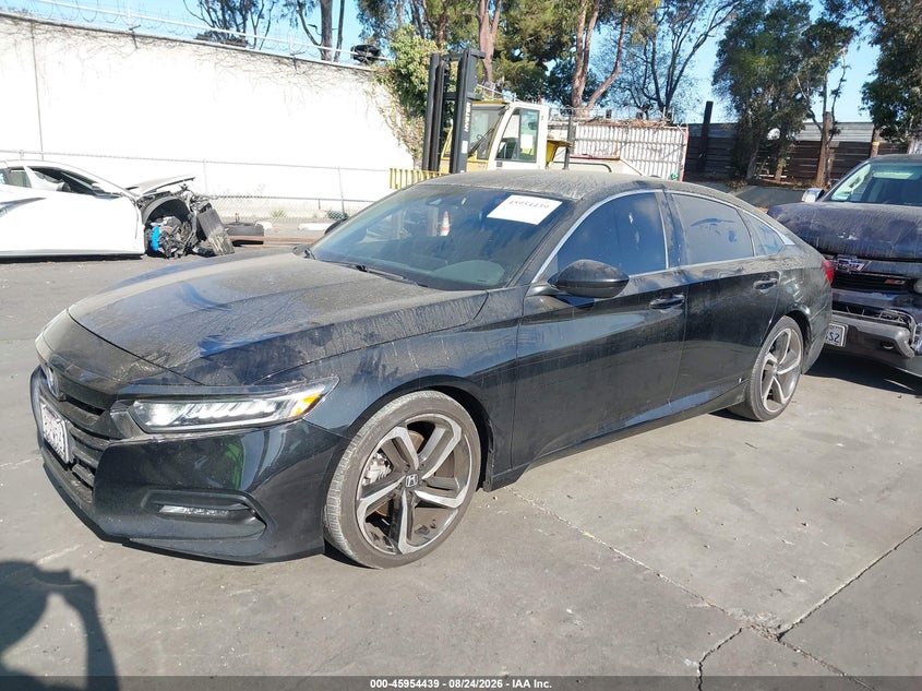 2020 Honda Accord Sport, Right Rear, IAAI, VIN 1HGCV1F39LA080842 — photo 2