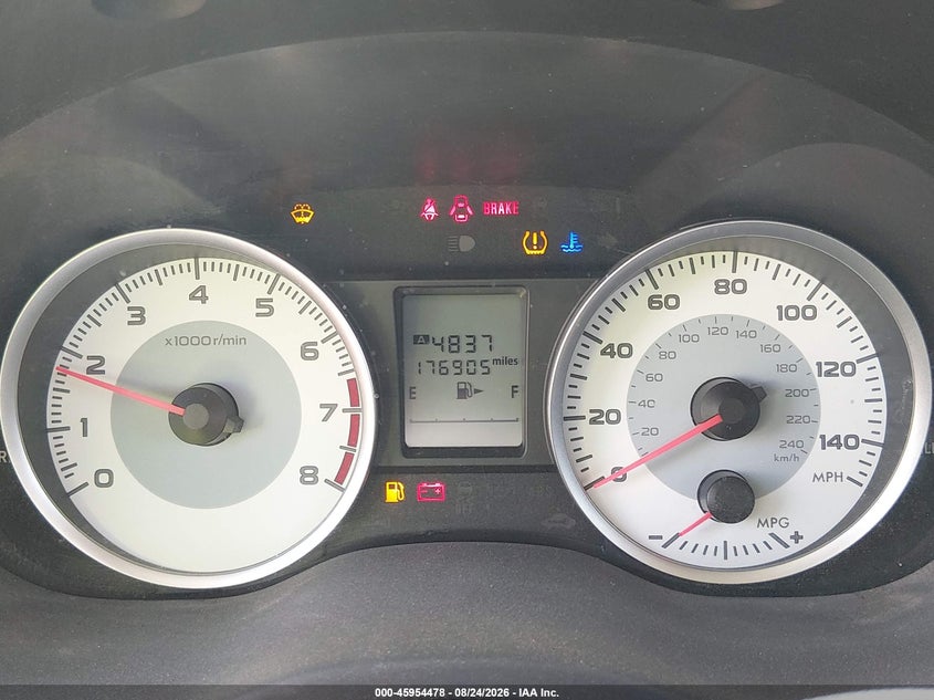 SUBARU IMPREZA 2013 VIN JF1GPAL66DG803494