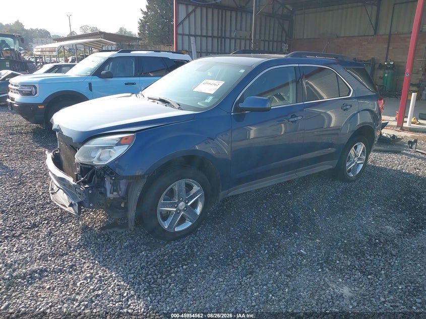 2016 Chevrolet Equinox, Front & Rear, IAAI, VIN 2GNALCEK6G6170847 — photo 2