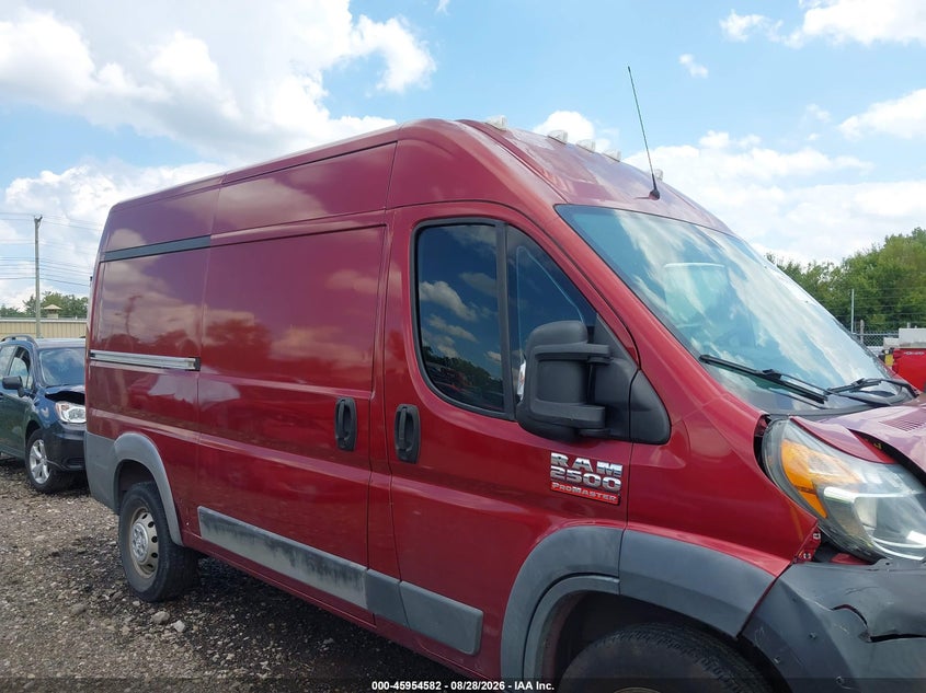 RAM PROMASTER 2500 2016 VIN 3C6TRVCG6GE101271