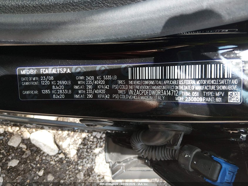 DODGE HORNET 2024 VIN ZACPDFDW0R3A14712