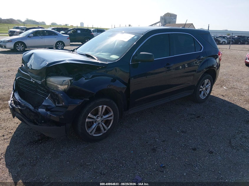 2017 Chevrolet Equinox, Удар спереду, IAAI, VIN 2GNALBEK4H1571225 — фото 2