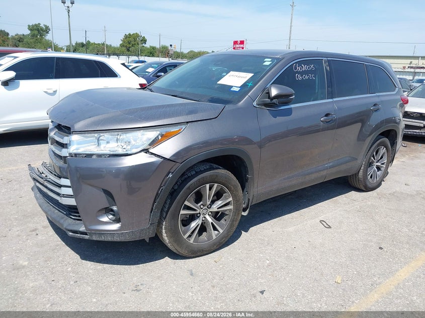 2019 Toyota Highlander, Front End, IAAI, VIN 5TDZZRFH8KS337529 — photo 2