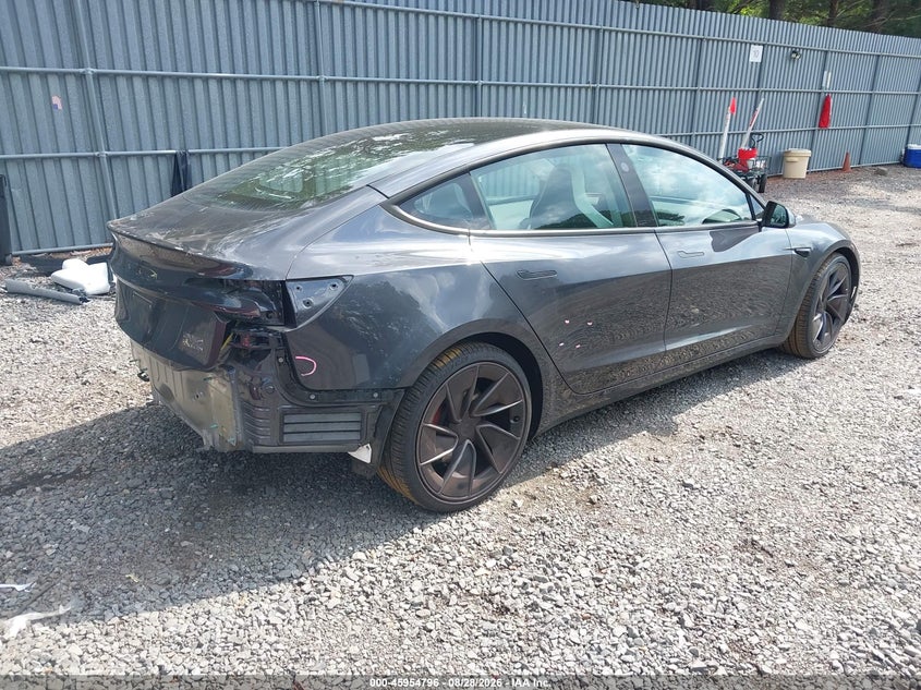 Vin: 5yj3e1et9sf986026, lot: 46454010, tesla model 3 performance all-wheel drive 20254