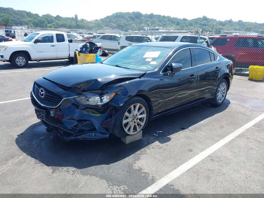 2016 Mazda 6, Left Front, IAAI, VIN JM1GJ1U59G1438690 — photo 2