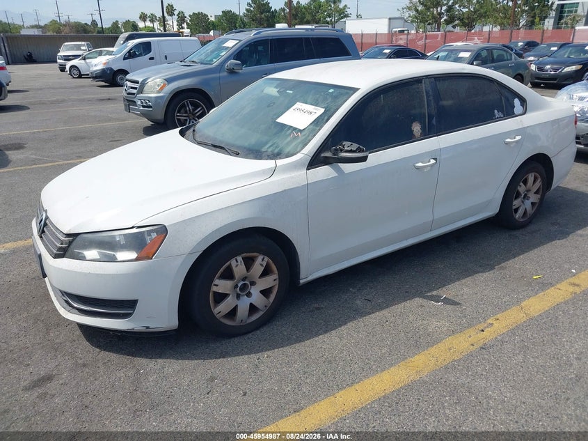 2014 Volkswagen Passat, Обычный износ, IAAI, VIN 1VWAT7A30EC108781 — фото 2