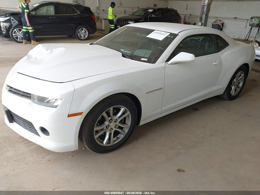 2014 Chevrolet Camaro, Front End, IAAI, VIN 2G1FB1E31E9236529 — photo 2