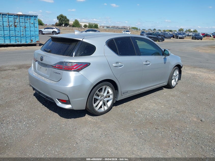 Vin: jthkd5bh1g2275273, lot: 46454305, lexus ct 200h 20164