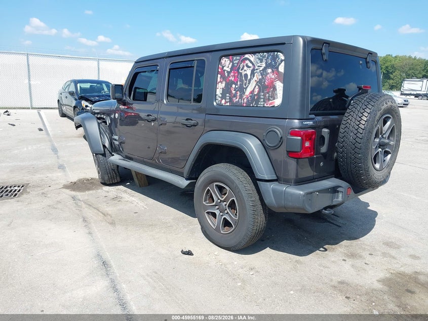 Vin: 1c4hjxdg5jw128815, lot: 46454383, jeep wrangler unlimited sport s 4x4 20183