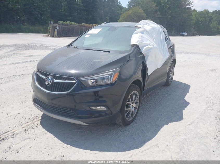 Vin: kl4cj2sb1hb243038, lot: 46454399, buick encore sport touring 20172