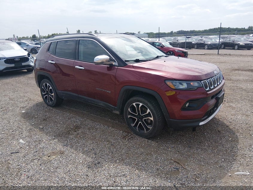 Vin: 3c4njdcb1nt143296, lot: 46454404, jeep compass limited 4x4 2022 img_1
