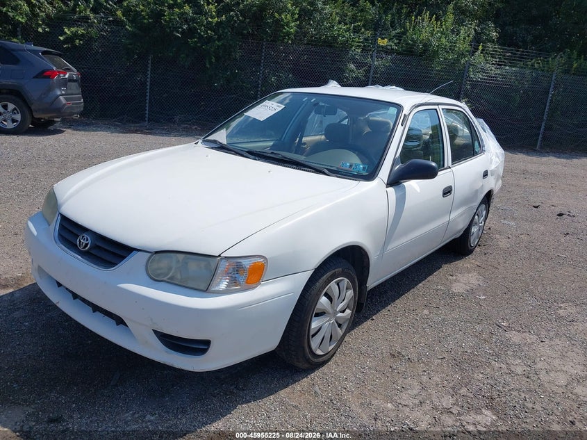 2001 Toyota Corolla, Rear, IAAI, VIN 1NXBR12E11Z419056 — photo 2