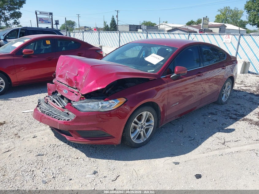 2018 Ford Fusion, Удар спереду, IAAI, VIN 3FA6P0LU1JR173800 — фото 2