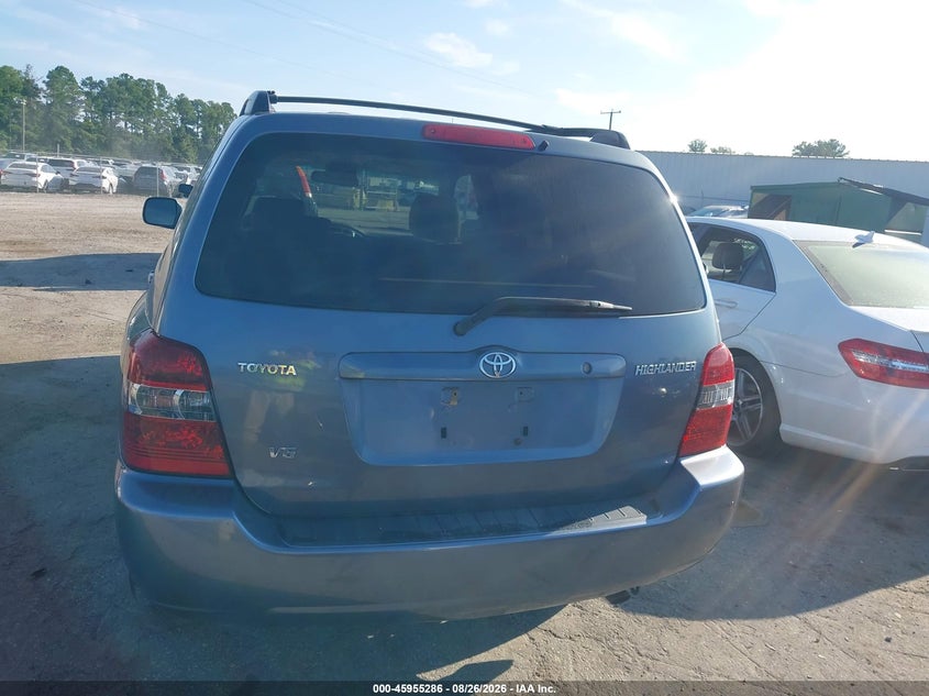 TOYOTA HIGHLANDER 2005 VIN JTEDP21A550054378