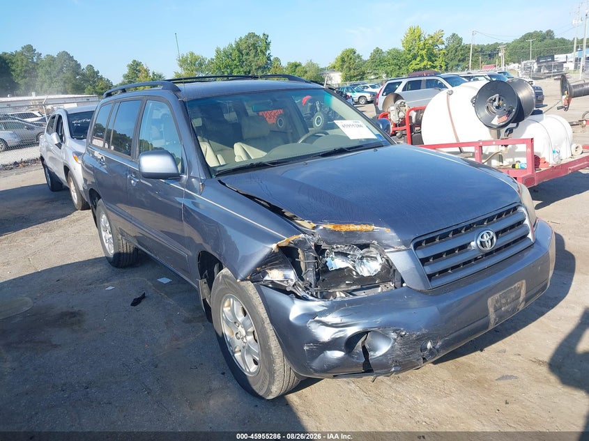 TOYOTA HIGHLANDER 2005 VIN JTEDP21A550054378