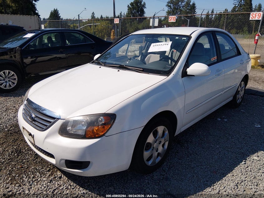 2009 Kia Spectra, Right Side, IAAI, VIN KNAFE222195654606 — photo 2