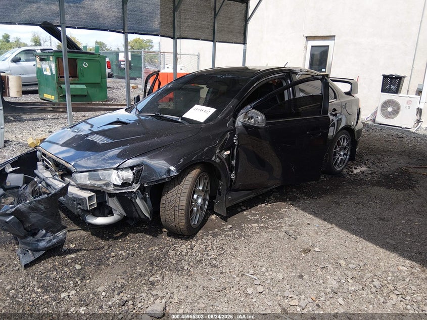 2008 Mitsubishi Lancer Evolution, Front End, IAAI, VIN JA3AW56V88U050909 — photo 2