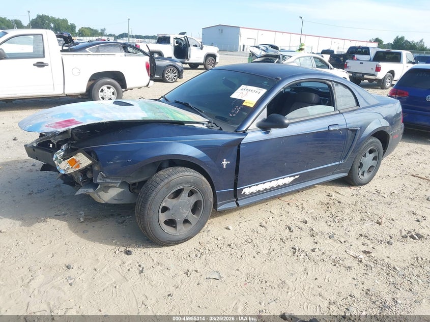 2001 Ford Mustang, Front End, IAAI, VIN 1FAFP40431F255231 — photo 2