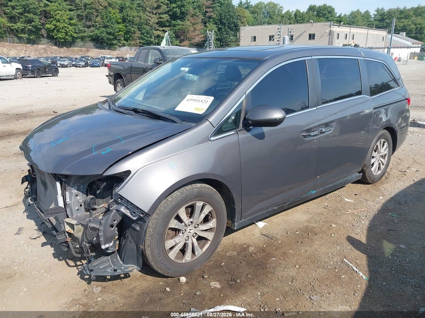 2014 Honda Odyssey, Front End, IAAI, VIN 5FNRL5H60EB004823 — photo 2