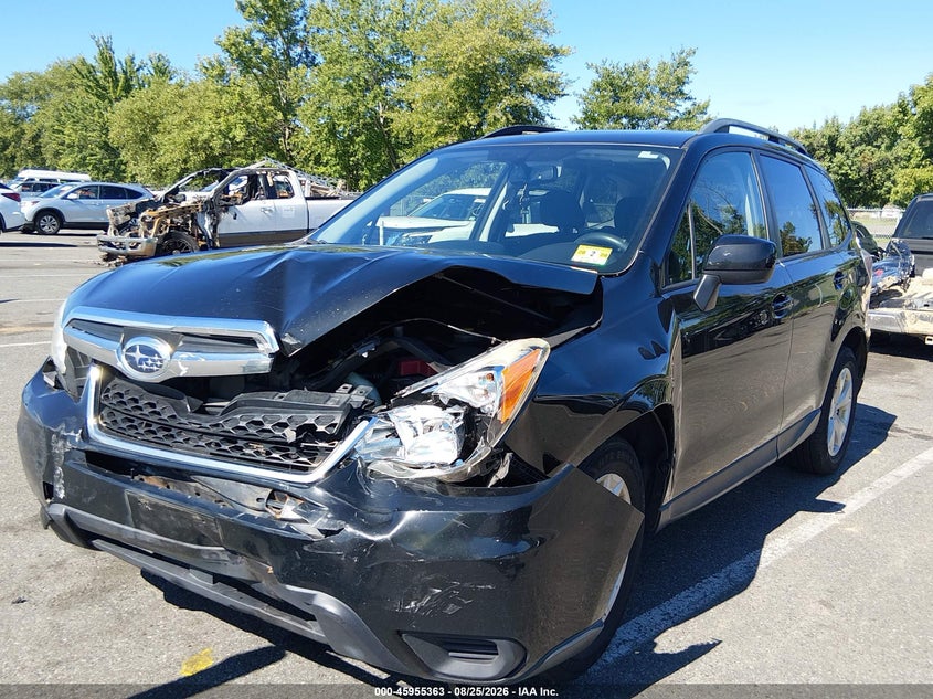 2015 Subaru Forester, Front End, IAAI, VIN JF2SJADC3FH569453 — photo 2