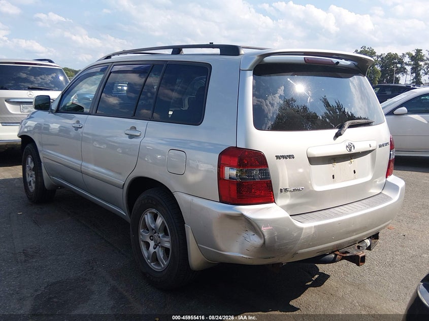 2007 TOYOTA HIGHLANDER SPORT UTILITY VEHICLE 3.3L V-6 DOHC, VVT, 215HP