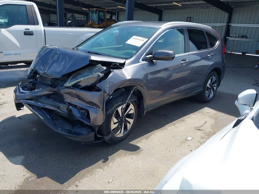 2016 Honda CR-V, Front End, IAAI, VIN 5J6RM4H99GL011748 — photo 2