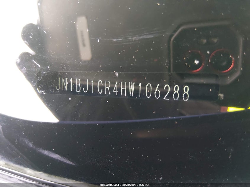 NISSAN ROGUE SPORT 2017 VIN JN1BJ1CR4HW106288