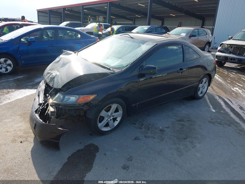 2007 Honda Civic, Right Front, IAAI, VIN 2HGFG12807H537148 — photo 2