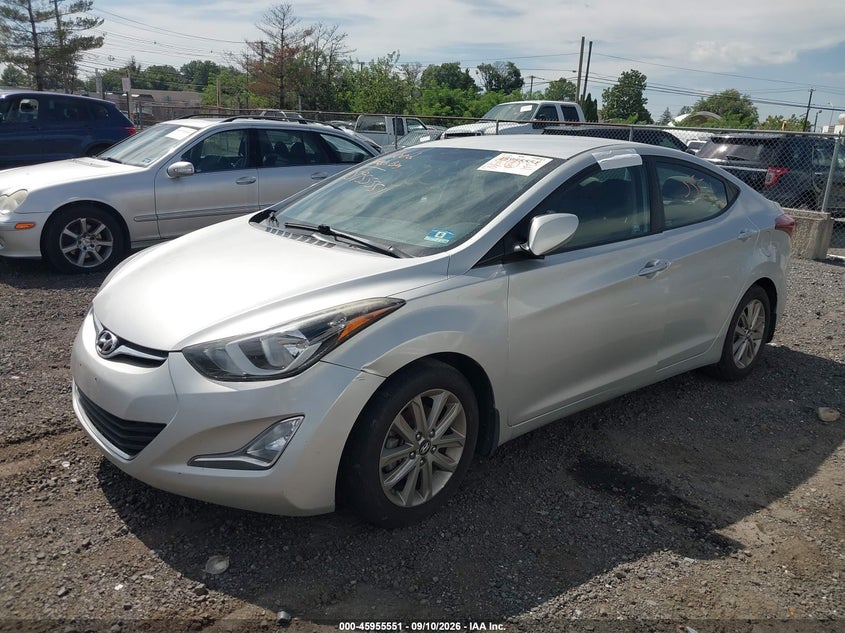 2016 Hyundai Elantra, Flood, IAAI, VIN 5NPDH4AE7GH658651 — photo 2